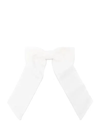 Il Gufo Kids' Bow-detail Hair Clip In White