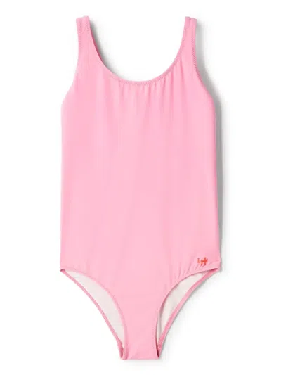 Il Gufo Kids' Bow-detail Swimsuit In Pink