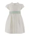 Il Gufo Bow-detailed Belted Dress In Gray