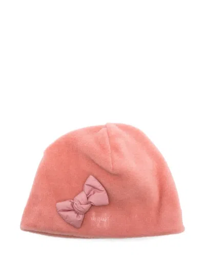 Il Gufo Kids' Bow-embellished Beanie Hat In Orange