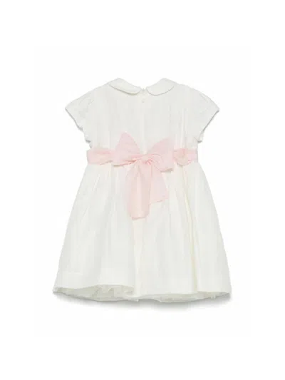 Il Gufo Bow-detail Dress In Pink