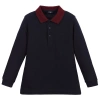 IL GUFO BOYS BLUE COTTON POLO SHIRT