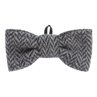 Il Gufo Babies' Boys Grey Flannel Bow Tie In Gray