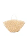 Il Gufo Braided-straw Tote Bag In Neutrals