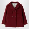 Il Gufo Burgundy Double-breasted Coat