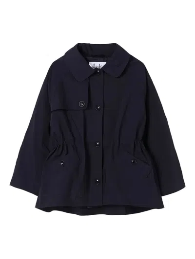Il Gufo Kids' Button Coat In Blue