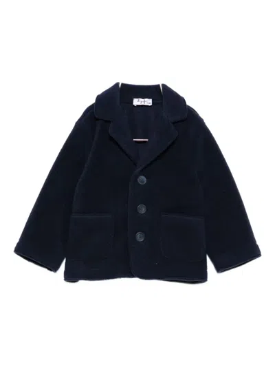 Il Gufo Babies' Button-down Jacket In Blue