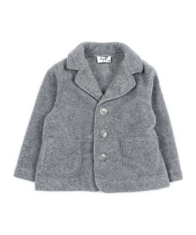 Il Gufo Babies' Button-fastening Blazer In Gray