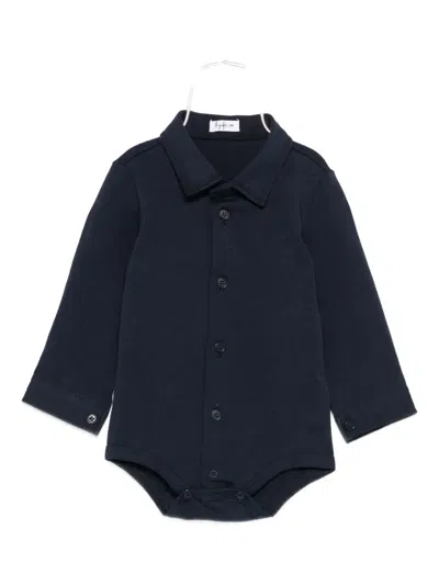 Il Gufo Babies' Button-up Body In Blue