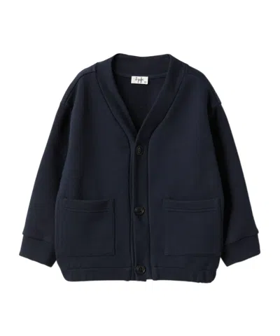 Il Gufo Button-up Cardigan In Black
