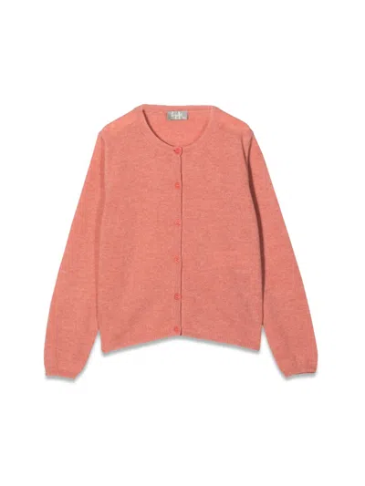 Il Gufo Buttoned Cardigan For Girls In White