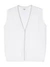 Il Gufo Buttoned Knitted Vest In White