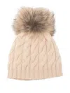Il Gufo Cable-knit Beanie Hat In Neutral