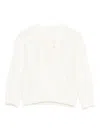Il Gufo Cable-knit Jumper In White