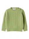 Il Gufo Cable-knit Sweater In Green