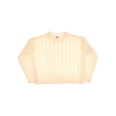 Il Gufo Cable-knit Wool Sweater Kids In White