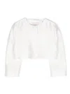 Il Gufo Cady Cropped Jacket In White