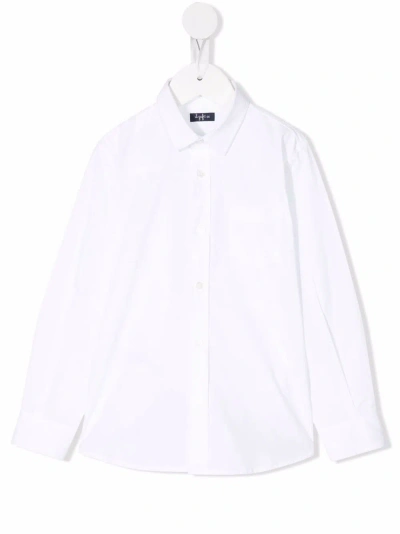 Il Gufo Kids' Camicia Con Applicazione In White