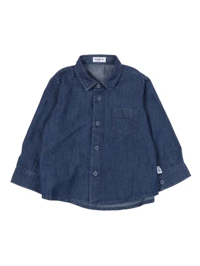 Il Gufo Kids'  Camicia M. Lunga In Blue