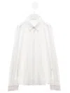 IL GUFO WHITE LONG SLEEVE SHIRT IN COTTON BOY