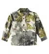 Il Gufo Camouflage Cotton-blend Twill Jacket In Dark Green