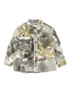 Il Gufo Camouflage-print Jacket In Green