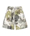 Il Gufo Camouflage-print Shorts In Gray