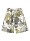 Il Gufo Camouflage-print Shorts In Green