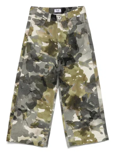 IL GUFO CAMOUFLAGE-PRINT TROUSERS