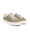 Il Gufo Childrens Canvas Sneakers In Green