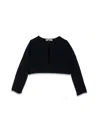 Il Gufo Toddler Girl Cardigan Navy Blue Size 6 Virgin Wool In Blue