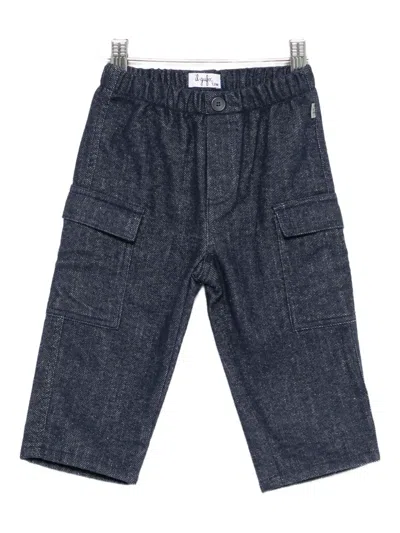 Il Gufo Babies' Cargo Trousers In Blue