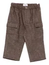 Il Gufo Cargo Trousers In Brown