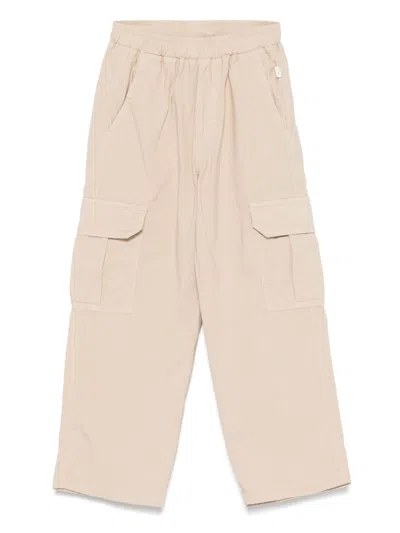 Il Gufo Kids' Cargo Trousers In Neutrals