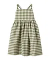 Il Gufo Check-pattern Dress In Green