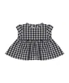Il Gufo Check-pattern Dress In Navy Blue