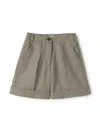 Il Gufo Check-patterned Shorts In Neutrals