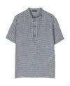 Il Gufo Check-print Short-sleeved Shirt In Gray