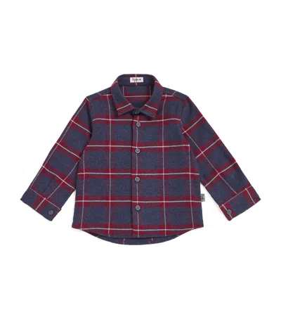 Il Gufo Kids' Check Shirt In Blue