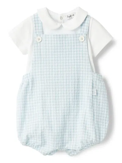 Il Gufo Babies' Checked Body In Blue