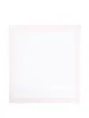 Il Gufo Checked-border Blanket In White