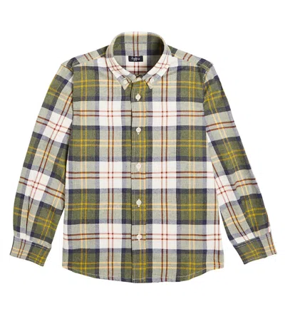 Il Gufo Kids' Boys Green Check Cotton Shirt