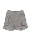 Il Gufo Checked Cotton Shorts In Blue