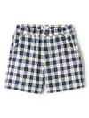 Il Gufo Checked Shorts In Blue
