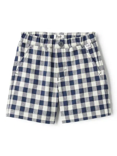 Il Gufo Babies' Checked Shorts In Blue