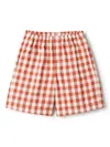 Il Gufo Checked Shorts In Red