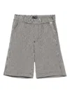 Il Gufo Checked Shorts In White