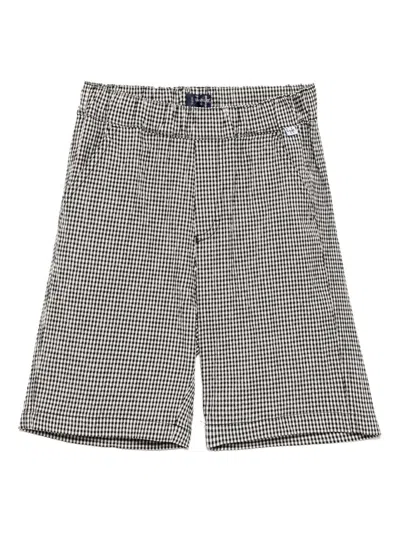 Il Gufo Kids' Checked Shorts In White
