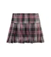 Il Gufo Checked Skirt In Red