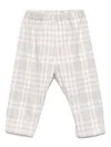 Il Gufo Checked Trousers In 粉色